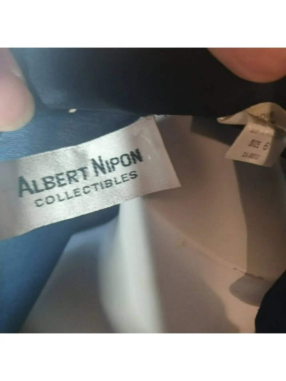 Albert Nipon vintage collectibles silk nautical themed dress suit 6 - Picture 6 of 6